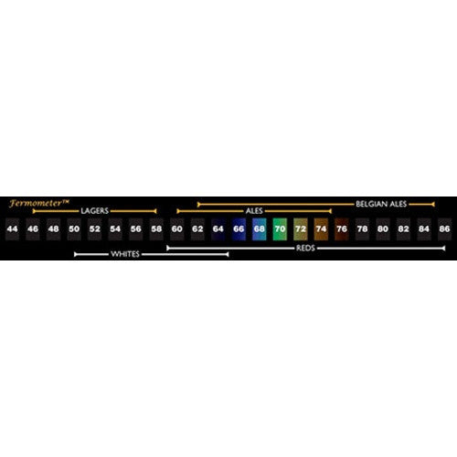 Fermometer LCD Adhesive Strip Thermometer pilot brewing supply.myshopify.com