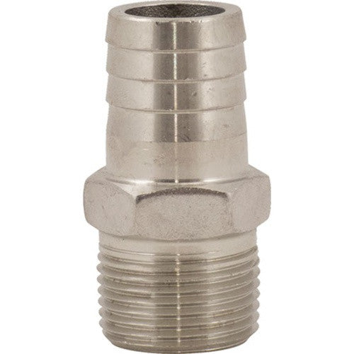 Stainless Steel - 3/4 in MPT x 3/4 in Barb