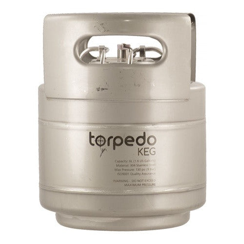 Slimline Torpedo Keg 1.5 Gallon pilot brewing supply.myshopify.com
