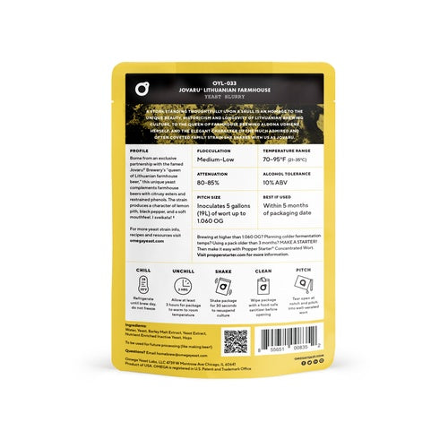Omega Yeast - Jovaru™ Lithuanian Farmhouse