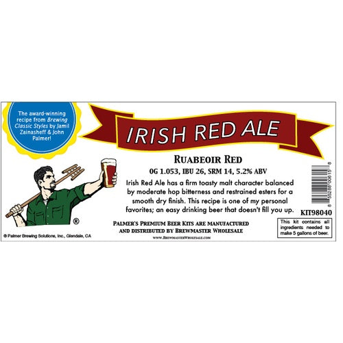Palmer Premium Beer Kits - Ruabeoir - Irish Red Ale