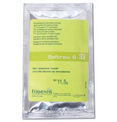 Safbrew S-33 Beer Yeast - pilot-brewing-supply.myshopify.com